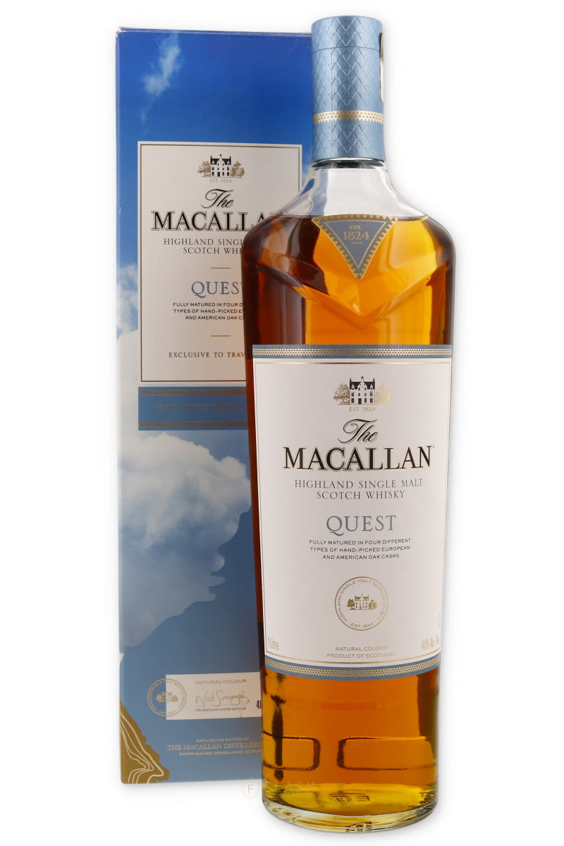 Macallan Quest Single Malt Scotch Whisky 1 Liter - Flask