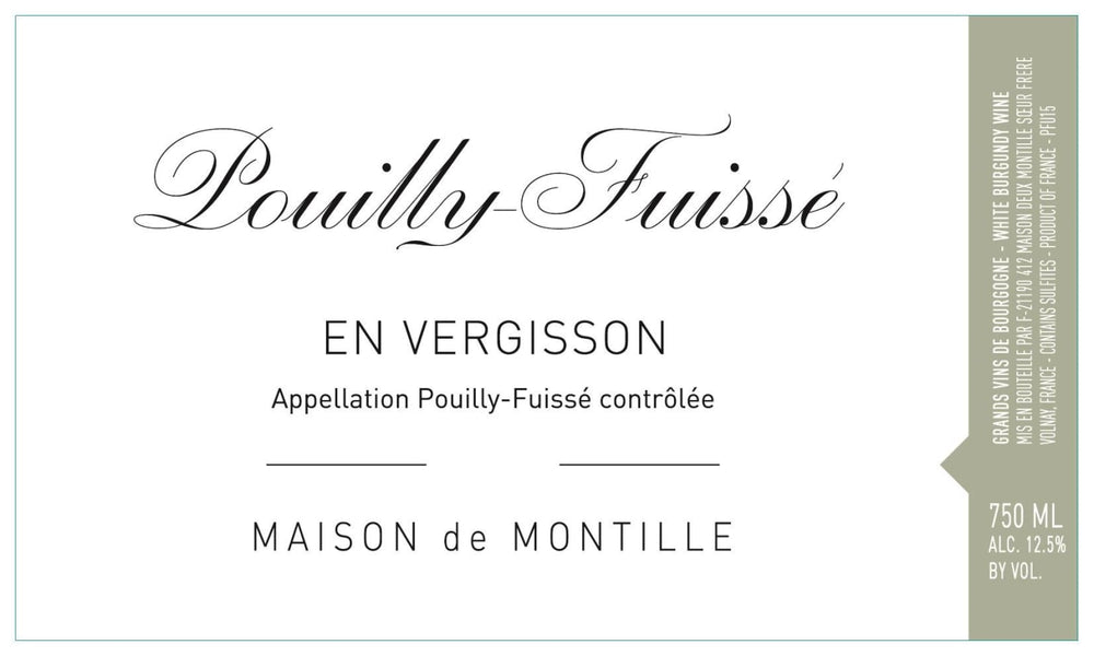 Maison de Montille Pouilly Fuisse En Vergisson  2020 - Flask Fine Wine & Whisky