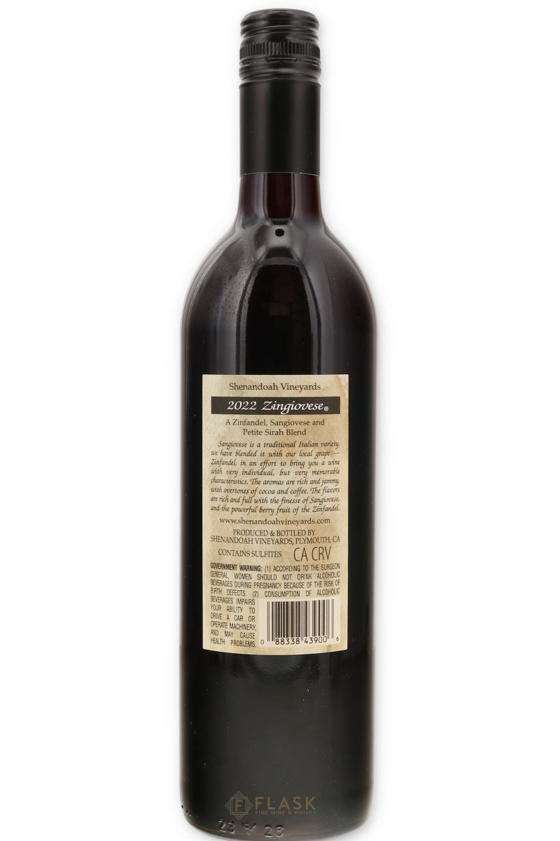 Shenandoah Vineyards Zingiovese 2022