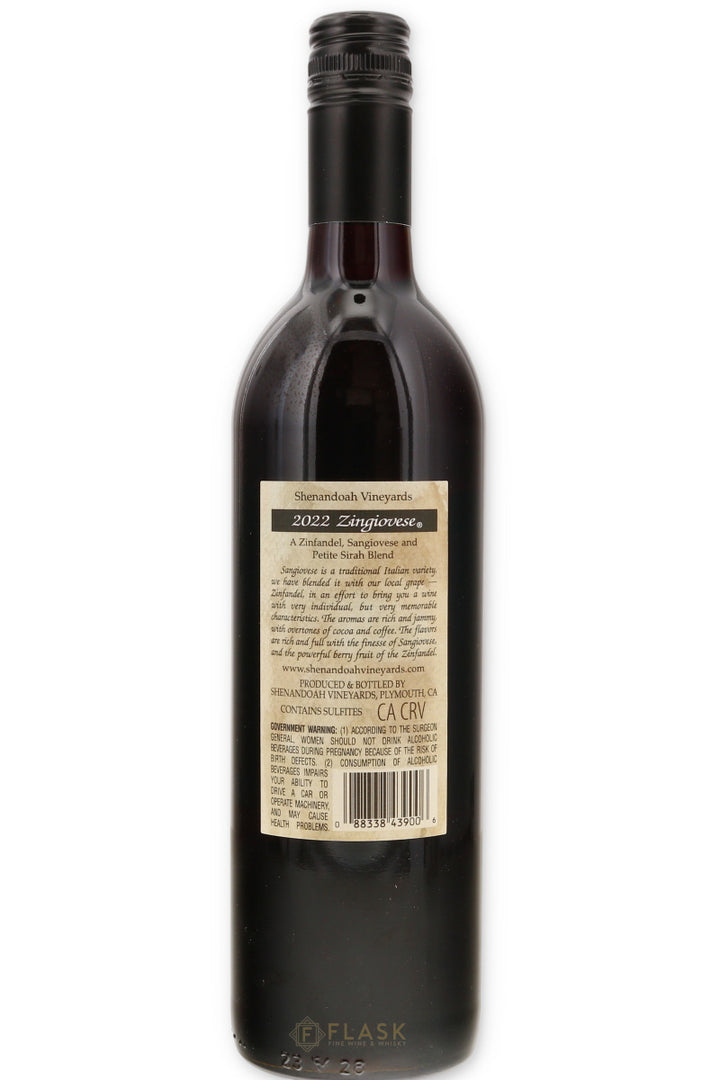 Shenandoah Vineyards Zingiovese 2022