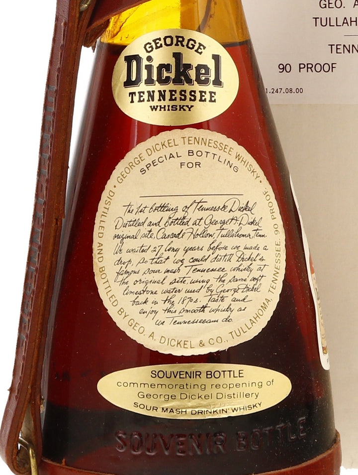 George Dickel Powderhorn Bottle First Release Full Quart 1964 - Flask Fine Wine & Whisky