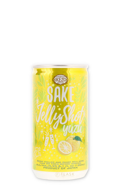 Ozeki Izeko Jelly Shot Sparkling Yuzu Sake 180ml can | Flask Wines