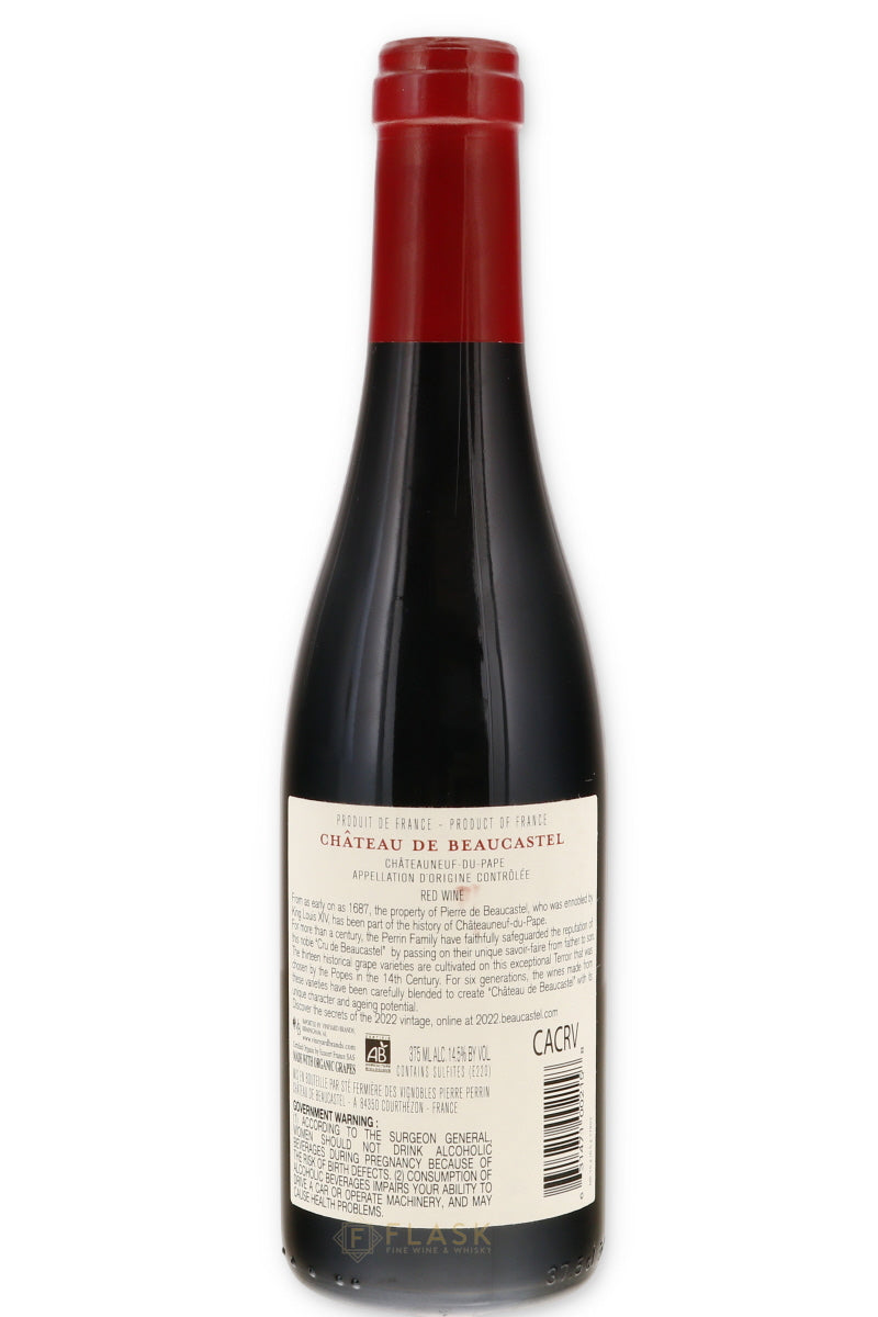 Chateau de Beaucastel Chateauneuf du Pape 2022 375ml / Half Bottle