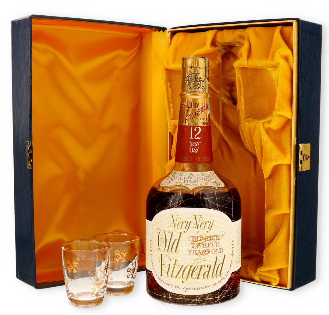 Very Very Old Fitzgerald 1957 12 Year Old Bourbon Bottled in Bond  100 Proof  / Stitzel-Weller Gift Set