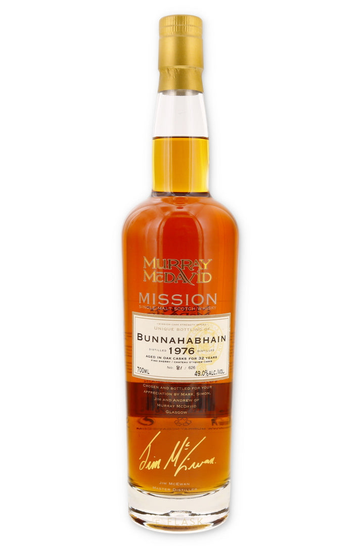 Bunnahabhain 1976 32 Year Old Single Yquem Cask Finish Mission Murray McDavid Islay Single Malt