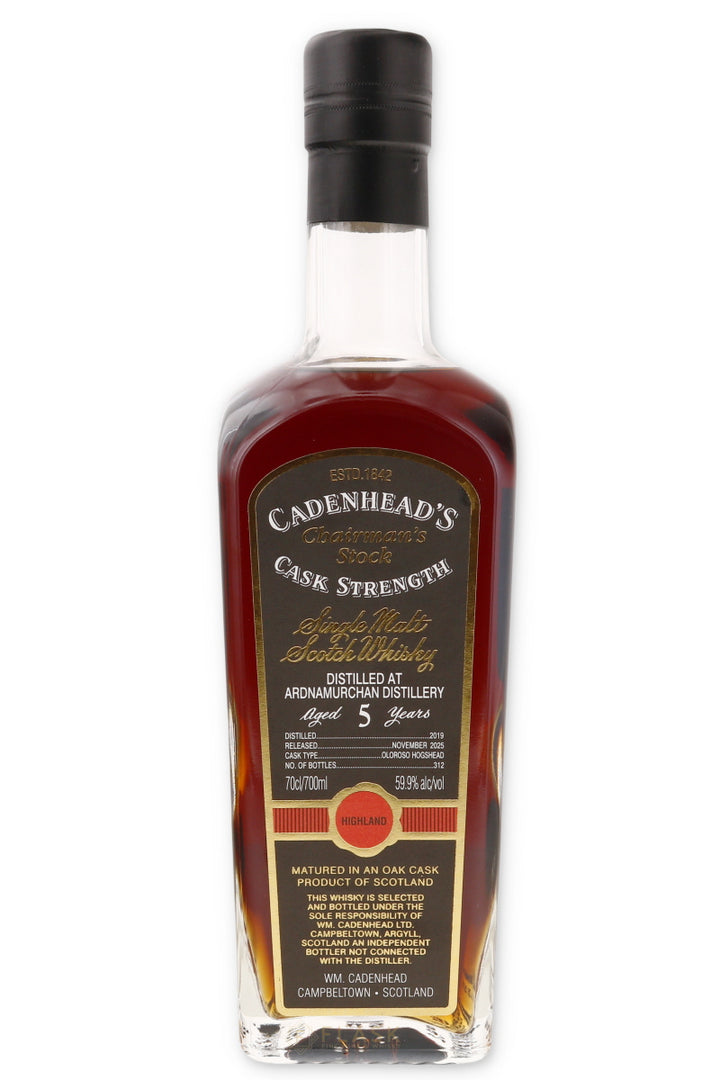 Cadenhead Chairmans Stock Ardnamurchan Aged 5 Years 119.8 Proof