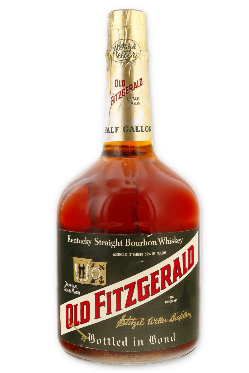 Old Fitzgerald 6 Year Bottled-in-Bond 100 Proof Bourbon 1966 Half Gallon