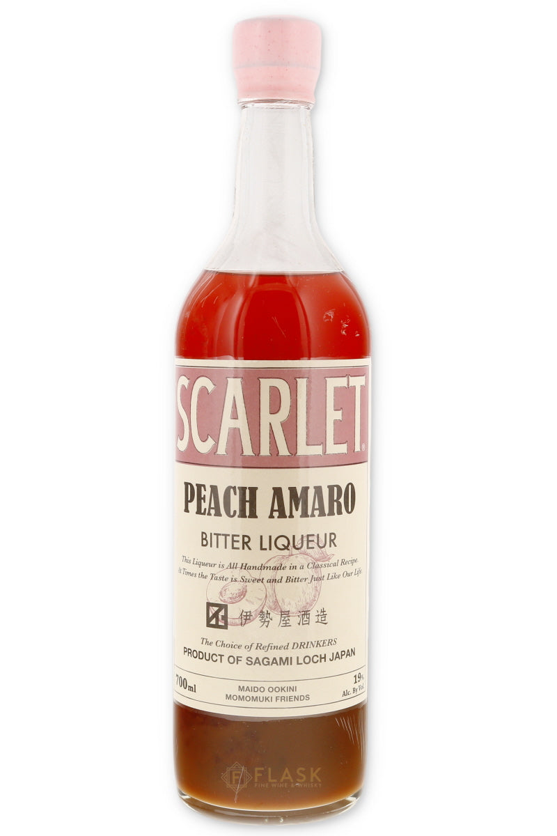 Scarlet Peach Amaro Bitter Liqueur 700ml - Flask Fine Wine & Whisky