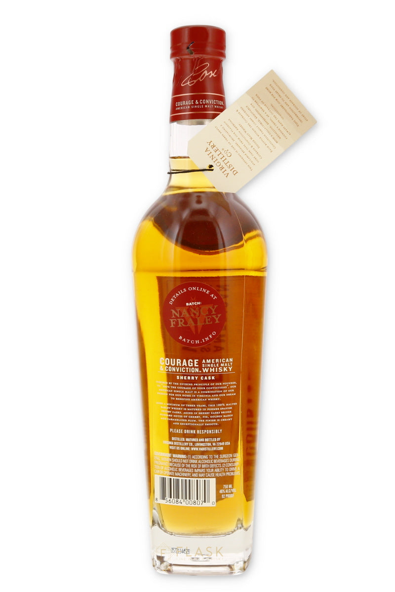 Virginia Distillery Co. 'Courage & Conviction' Sherry Cask American Single Malt Whisky 750ml - Flask Fine Wine & Whisky