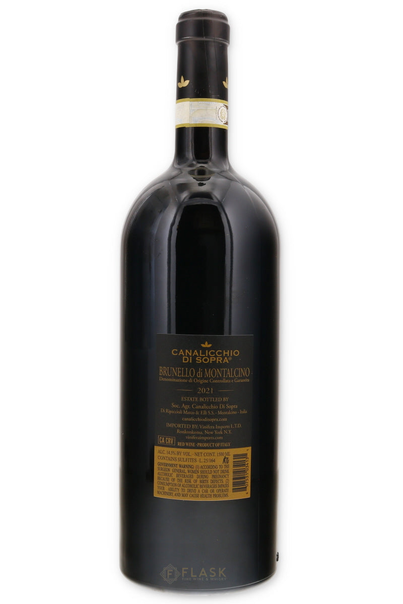 Canalicchio Di Sopra Brunello di Montalcino 2021 1.5 Liter Magnum - Flask Fine Wine & Whisky