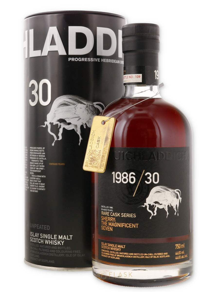 Bruichladdich 1986 30 Year Old Rare Cask Series The Magnificent Seven - Flask Fine Wine & Whisky