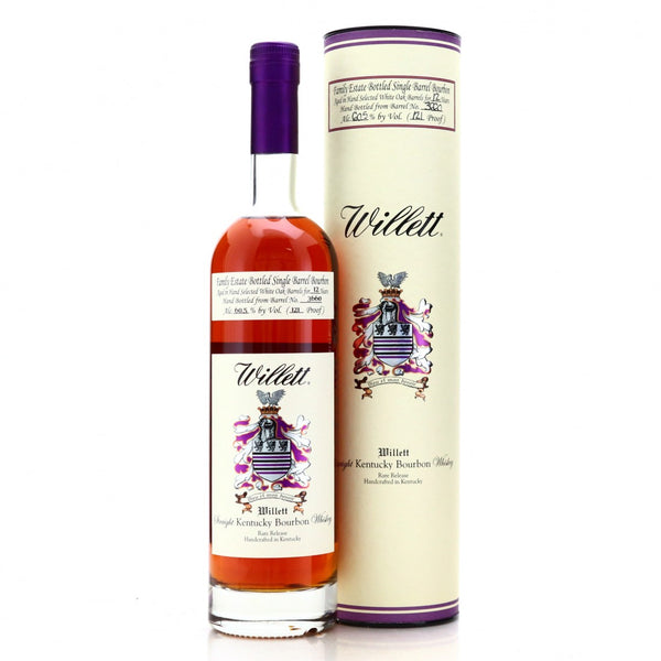 Willett Family Estate 12 Year Old Single Barrel Bourbon #3660 121 Proof [With Tube] - Flask Fine Wine & Whisky