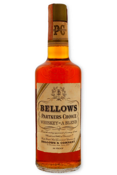 Buy Bellows Partners Choice Blended Whiskey 1970s | Flask Wines