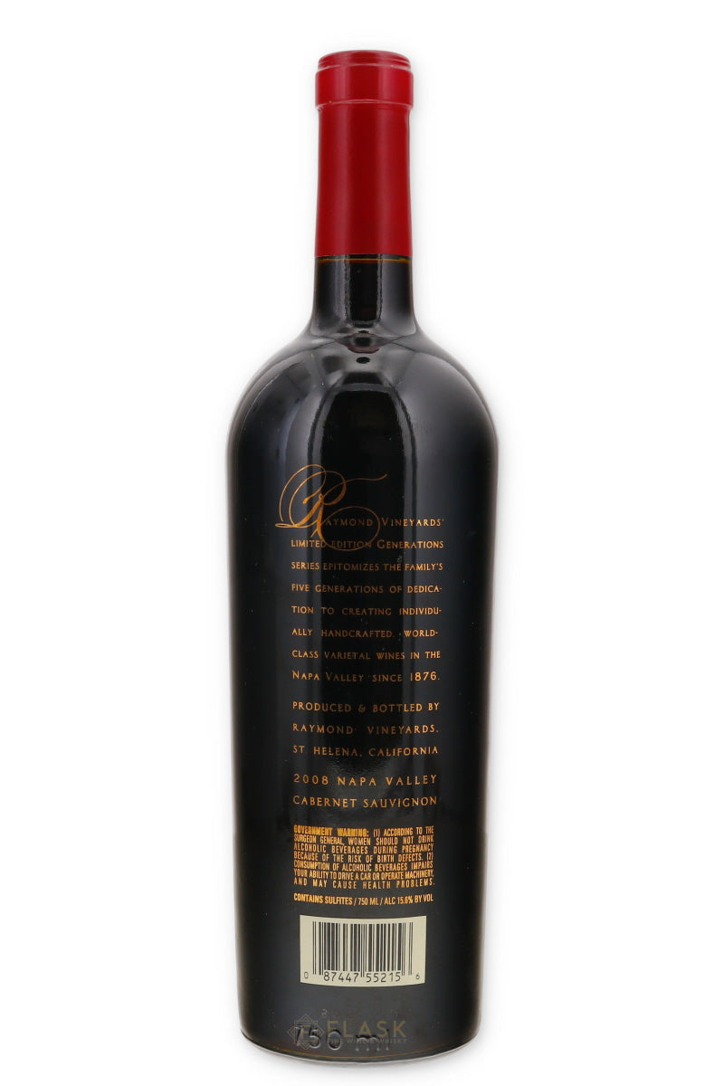 Raymond Generations Cabernet Sauvignon Napa Valley 2008 - Flask Fine Wine & Whisky