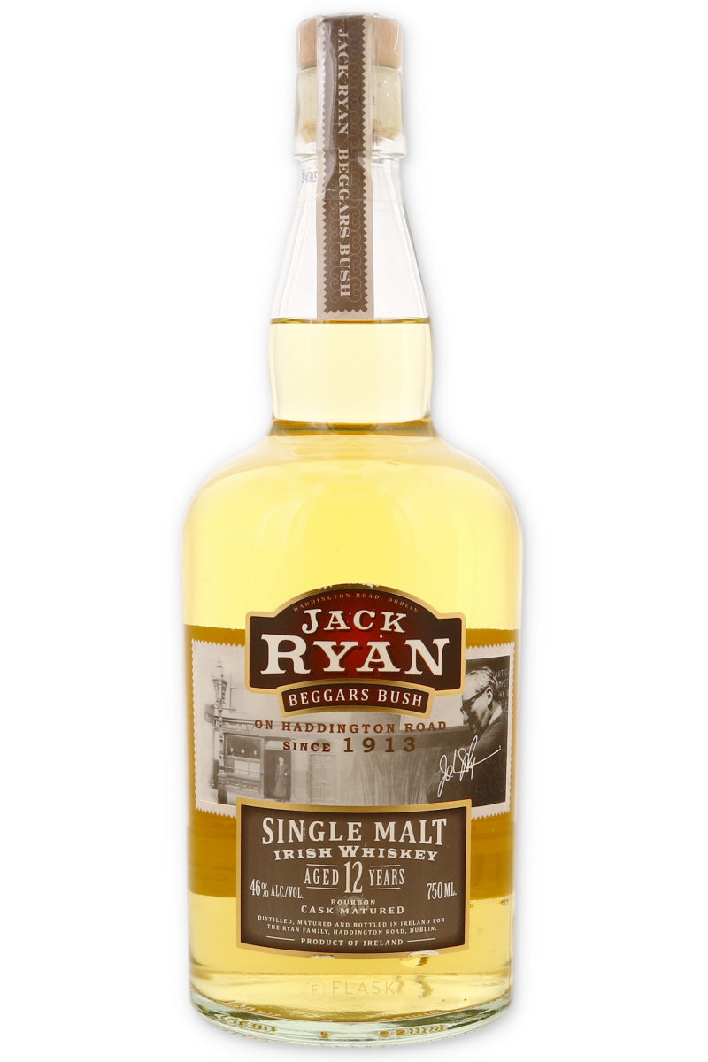 Jack Ryan 12 Year Old Irish Single Malt 750ml - Flask Fine Wine & Whisky