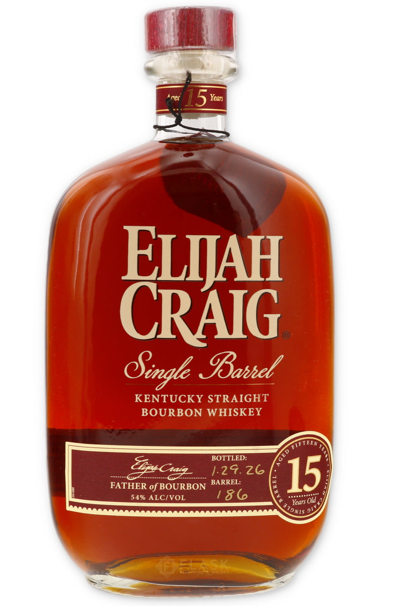 Elijah Craig 15 Year Single Barrel #186 108 proof 2026 - Flask Fine Wine & Whisky