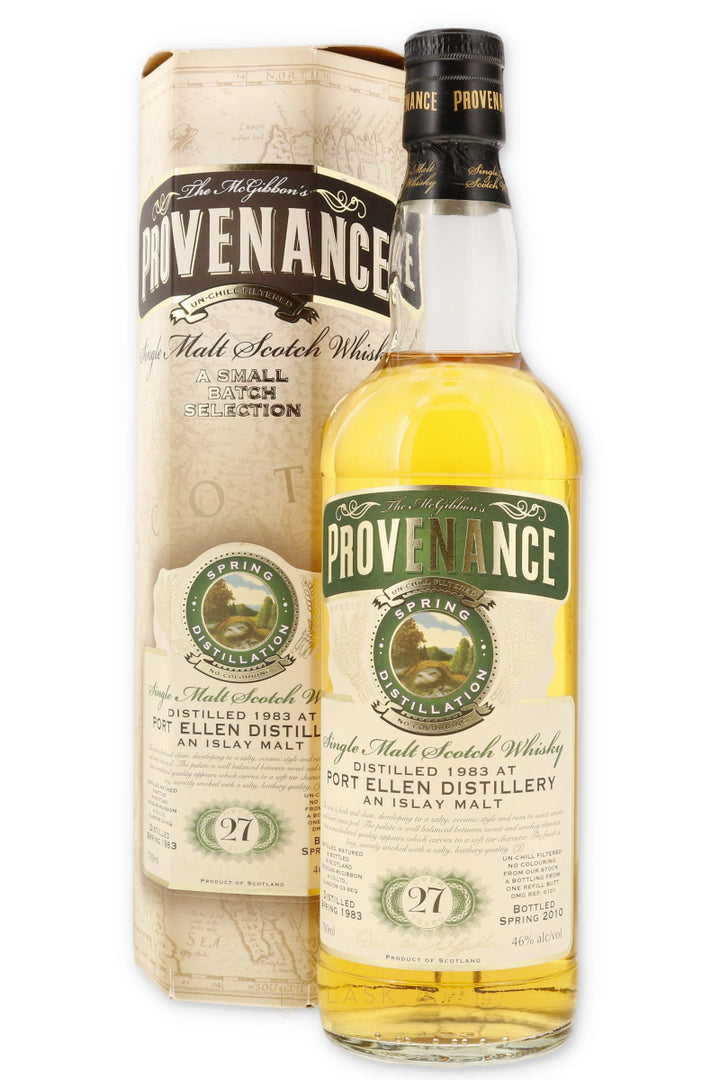 Port Ellen 1983 27 Year Old Cask #6101 Provenance Islay Single Malt Scotch Whisky