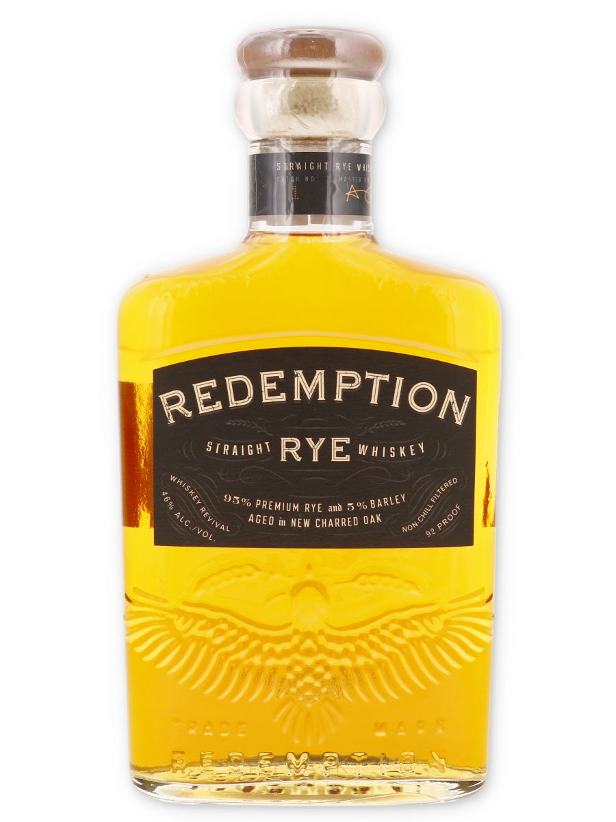 Redemption Straight Rye Whiskey Eagle Edition 92 proof - Flask Fine Wine & Whisky