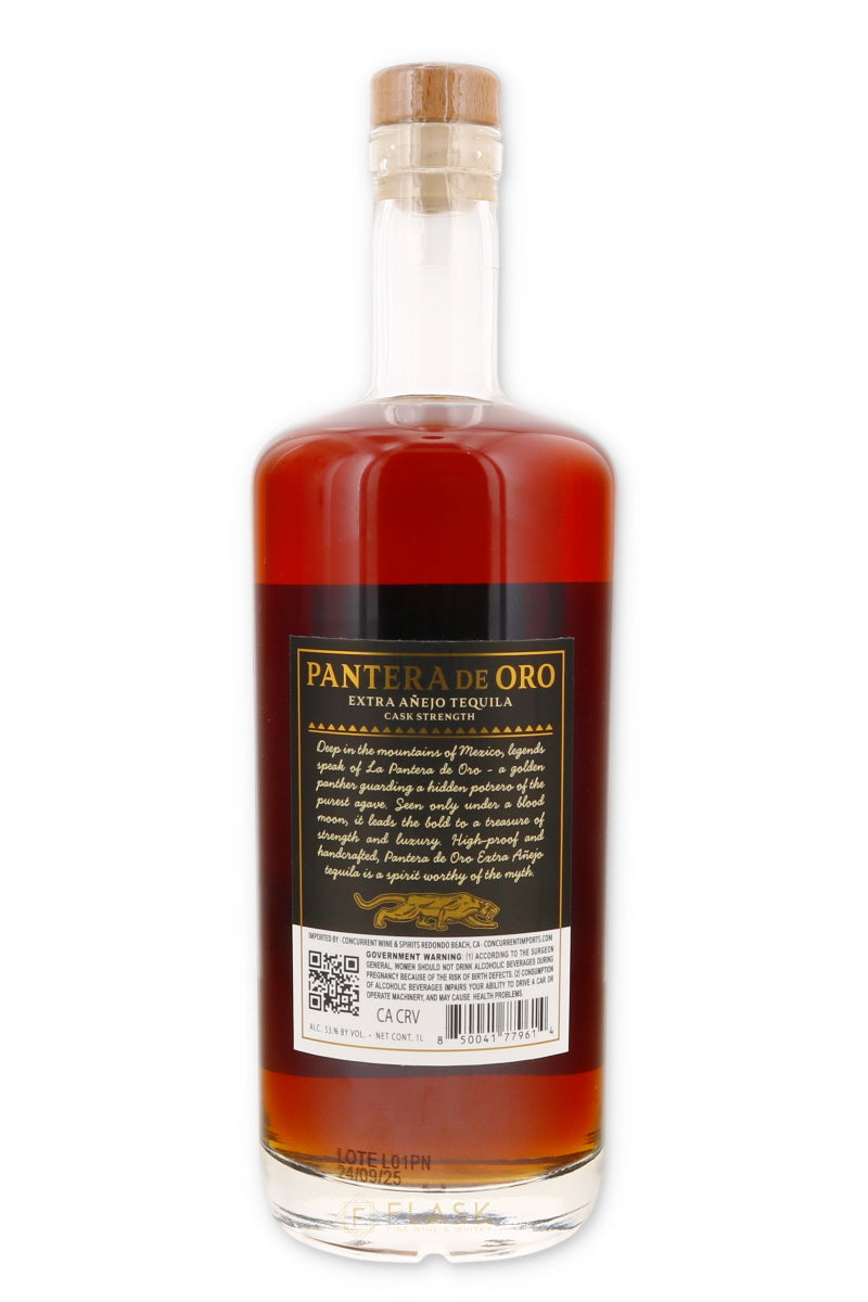 Pantera De Oro Extra Anejo Tequila Cask Strength 106 Proof 1 Liter - Flask Fine Wine & Whisky