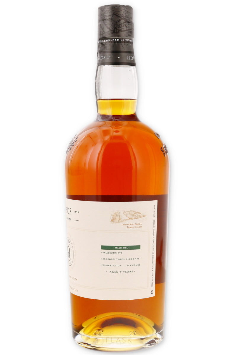 Leopold Bros Three Chamber Rye Whiskey Aged 9 Years 110 proof - Flask Fine Wine & Whisky