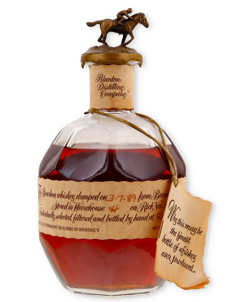 Blantons Single Barrel Bourbon Bottled 3/7/ 1989 - Flask Fine Wine & Whisky