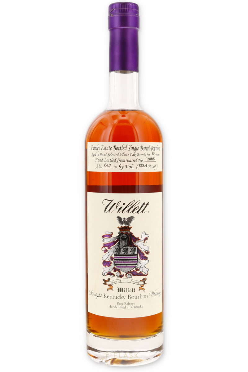 Willett Family Estate Single Barrel Bourbon 10 Year Barrel 2068 Pac Edge CA 2023 123.4 proof