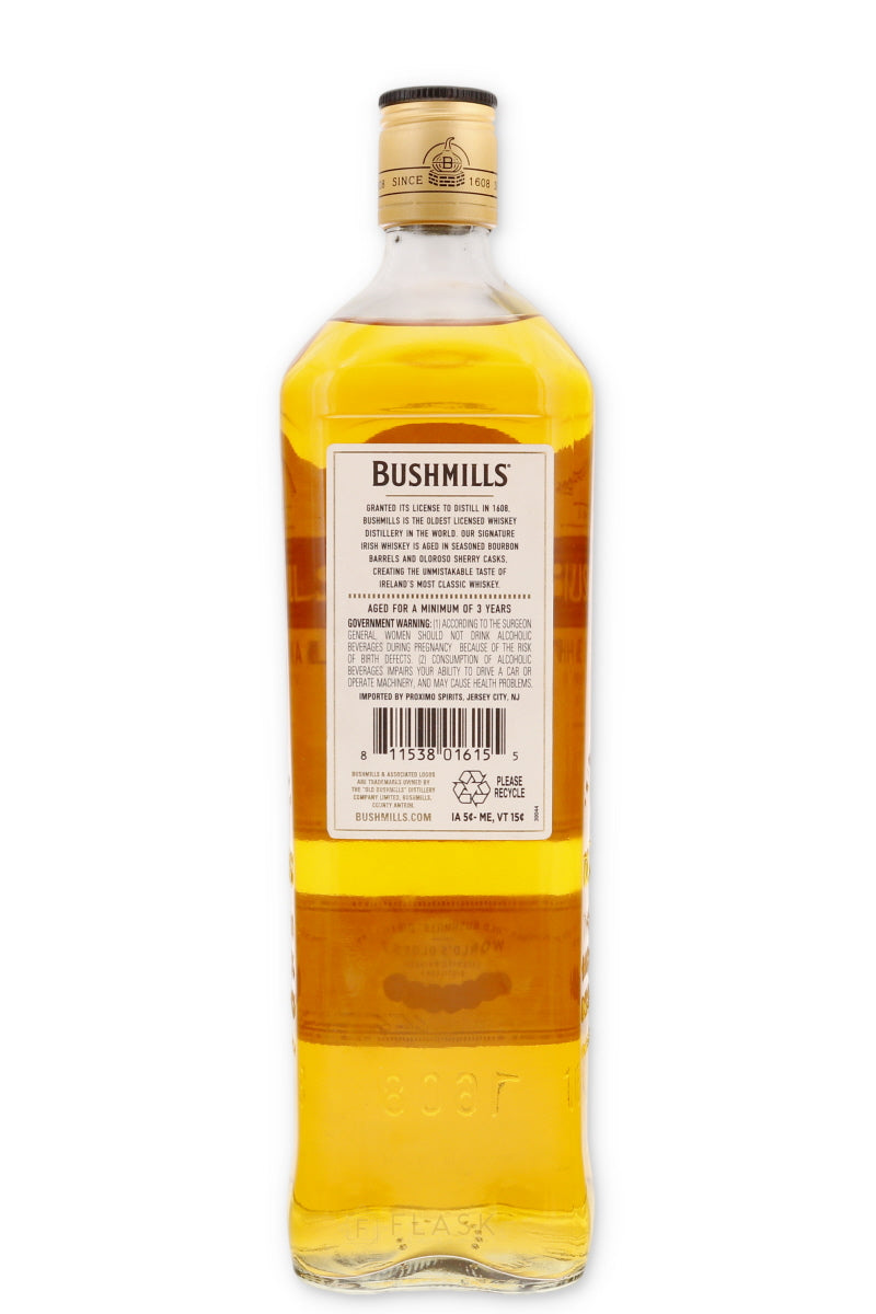 Bushmills Irish Whiskey 1 Liter - Flask Fine Wine & Whisky