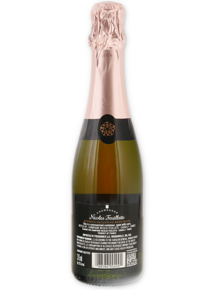 Nicolas Feuillatte Brut Rose Reserve Exclusive Champagne 375ml / Half Bottle