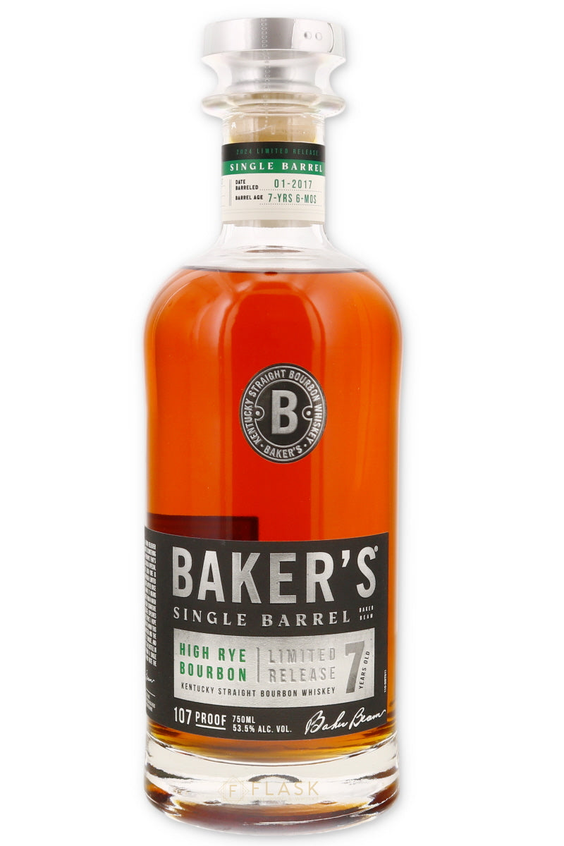 Bakers High Rye Bourbon Limited Release 7 year aged 107 proof - Flask Fine Wine & Whisky