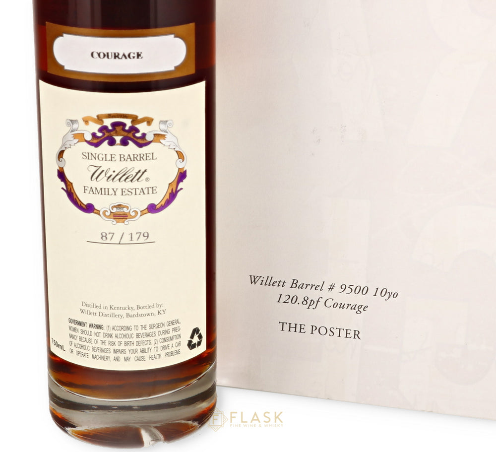 Willett x Peter Tunney Artist Series "Courage" Single Barrel Bourbon with Box & Print - Flask Fine Wine & Whisky