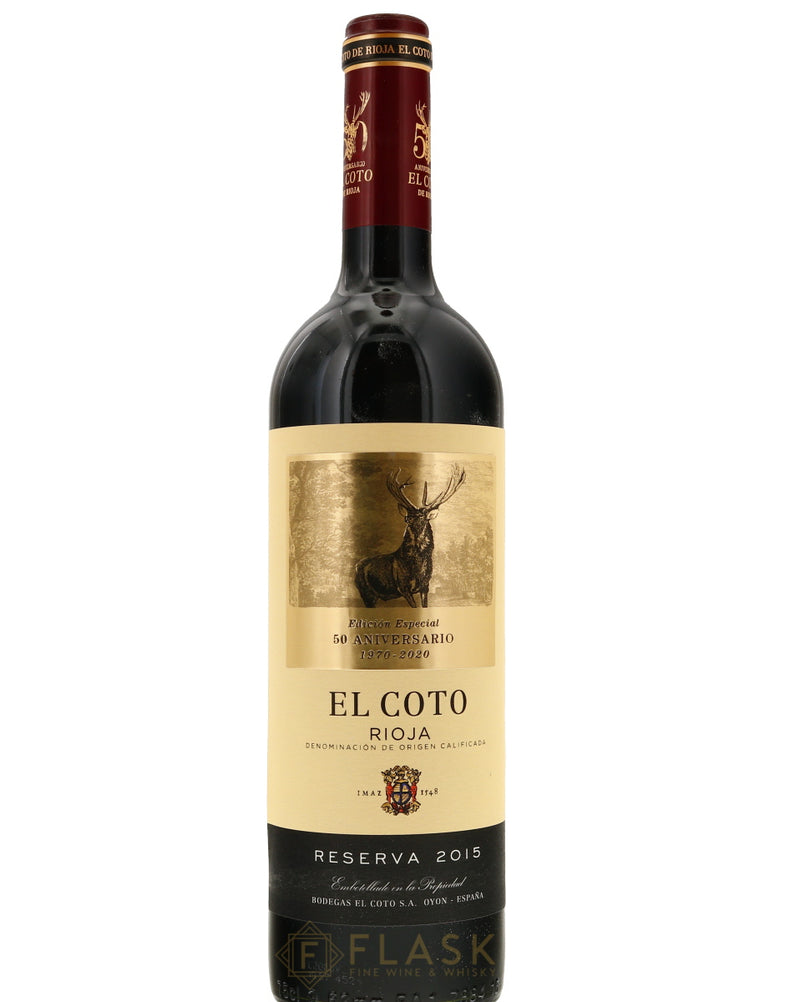 El Coto Edicion Especial 50 Aniversario Rioja Reserva 2015 - Flask Fine Wine & Whisky