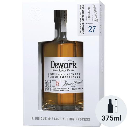 Dewars 27 Year Old Double Double 92 Proof 375ml - Flask Fine Wine & Whisky