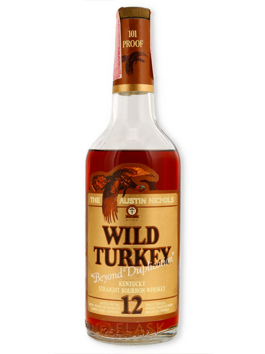 Wild Turkey 12 Year Old Beyond Duplication Bourbon 1982 / Wood Box / Lawrenceburg - Flask Fine Wine & Whisky