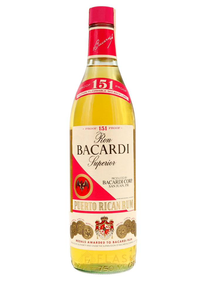 Bacardy 151 Rum 1980s 750ml - Flask Fine Wine & Whisky