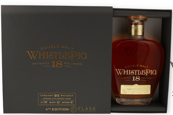 WhistlePig 18 Year Old Rye Whiskey Release 4 [Gift Box] - Flask Fine Wine & Whisky