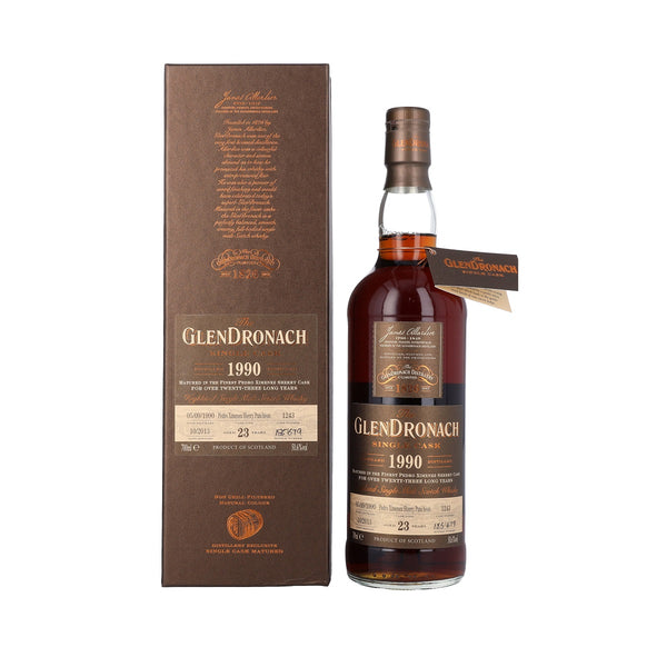 1990 Glendronach Single Cask 23 Year Old Pedro Ximinez Sherry Puncheon Single Malt Scotch Whisky - Flask Fine Wine & Whisky