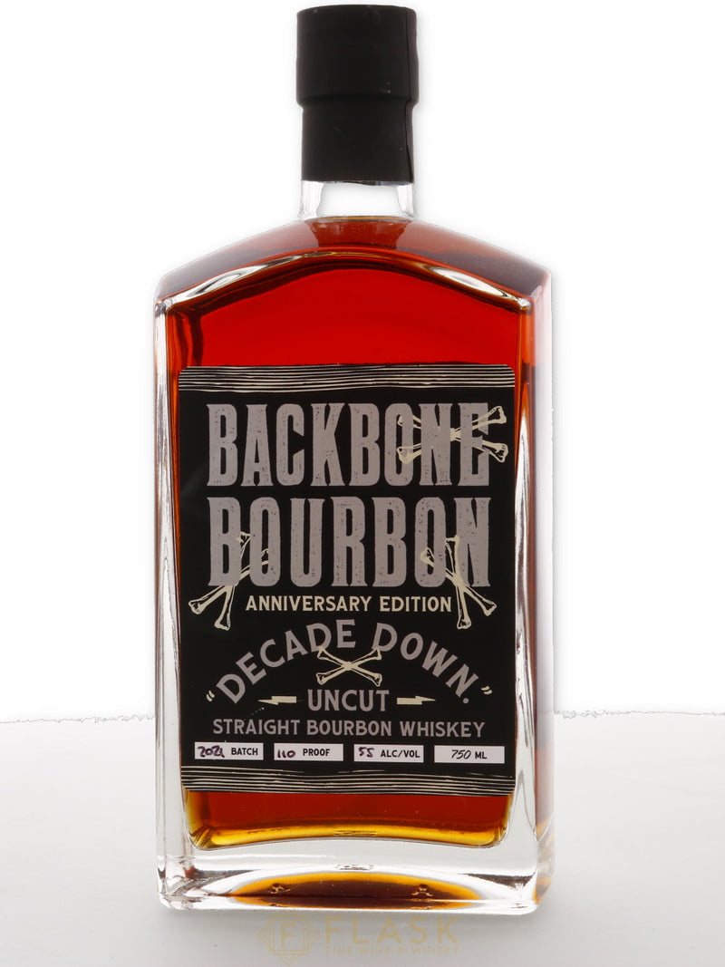 Backbone Bourbon Anniversary "Decade Down" Uncut Straight Bourbon Whiskey 2021 110 proof - Flask Fine Wine & Whisky