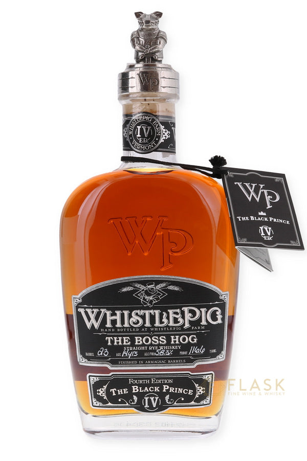 Whistle Pig The Boss Hog Rye IV The Black Prince Barrel 22 14 Year Old - Flask Fine Wine & Whisky