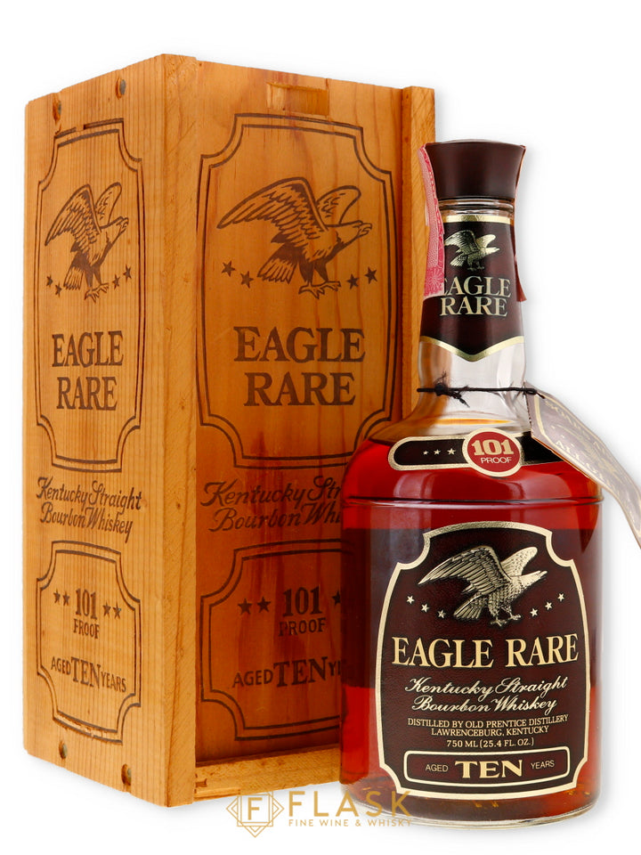 Eagle Rare 10 Year Old 1978 Old Prentice, Lawrenceburg 10 Year Old 101 Proof [Wood Box] - Flask Fine Wine & Whisky