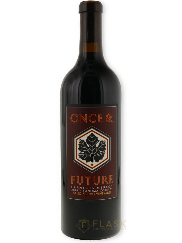 Once & Future Merlot Sangiacomo Vineyard 2018 - Flask Fine Wine & Whisky