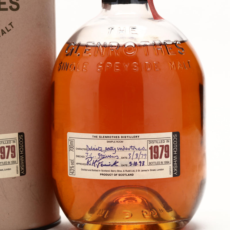 Glenrothes 1979 Vintage Single Malt Scotch Whisky 700ml - Flask Fine Wine & Whisky