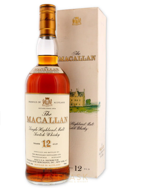 Macallan 12 Year Old 1990s / Premiere Wine Merchants Import  750ml - Flask Fine Wine & Whisky