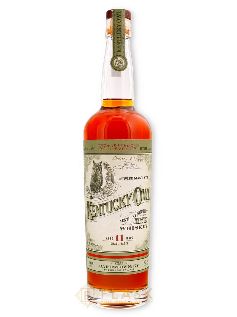 Kentucky Owl 11 Year Old Rye Whiskey Batch 1 [Autographed] - Flask Fine Wine & Whisky