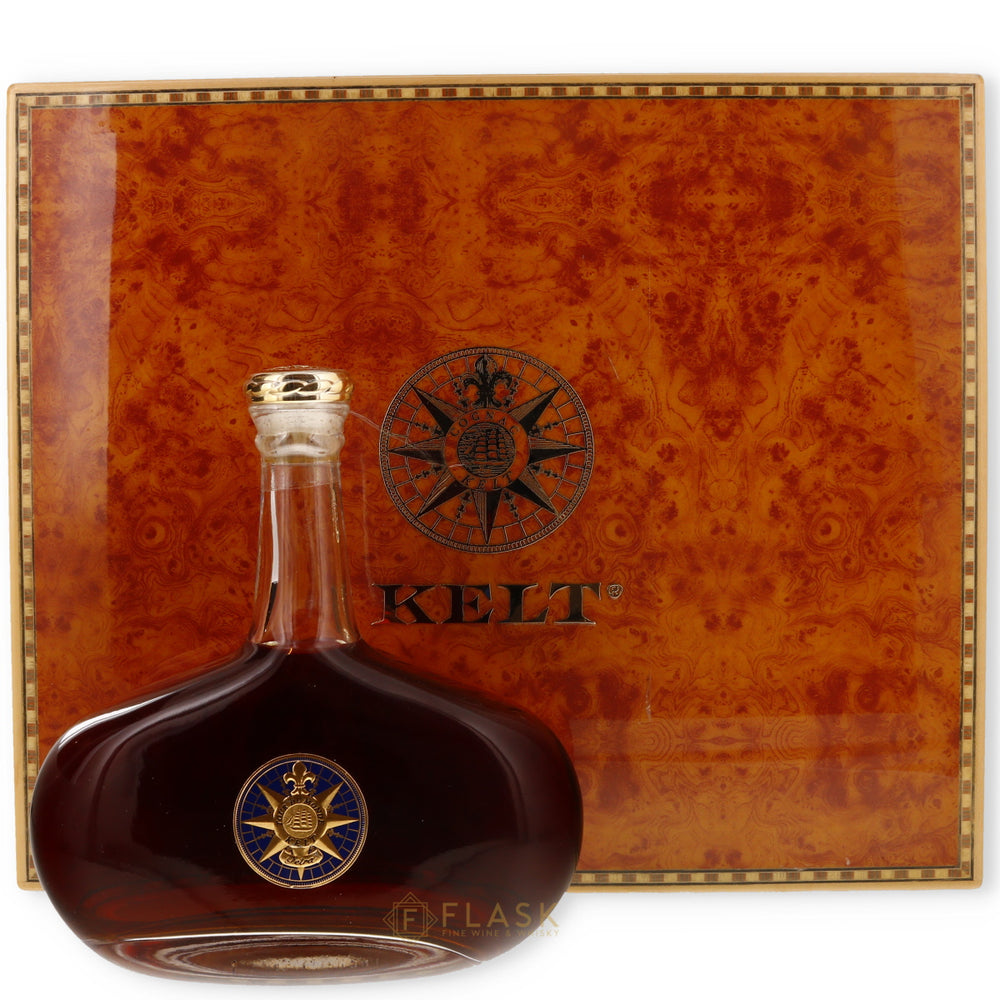 Kelt Tour du Monde Petra Cognac Gift Box 750ml - Flask Fine Wine & Whisky