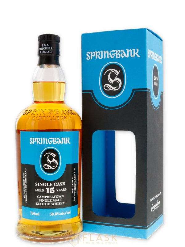 Springbank 2002 Single Cask 15 Year Old First Fill Demerara Rum - Flask Fine Wine & Whisky