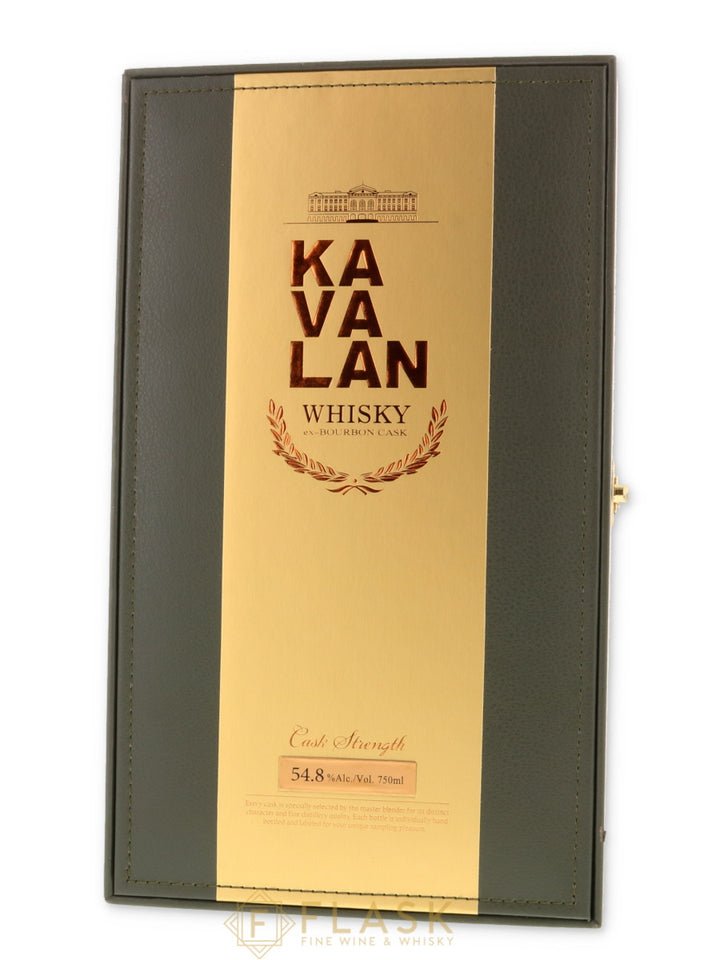 Kavalan "Solist" ex-Bourbon Single Cask Gift Box Set, Cask Strength Distilled 2008 - Flask Fine Wine & Whisky