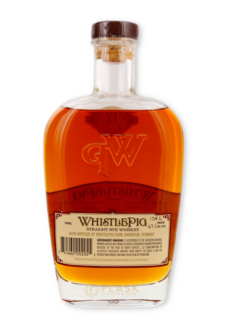 Whistle Pig 12 Year Old Single Barrel Rye Whiskey- The Boss Hog 1st Edition - Flask Fine Wine & Whisky