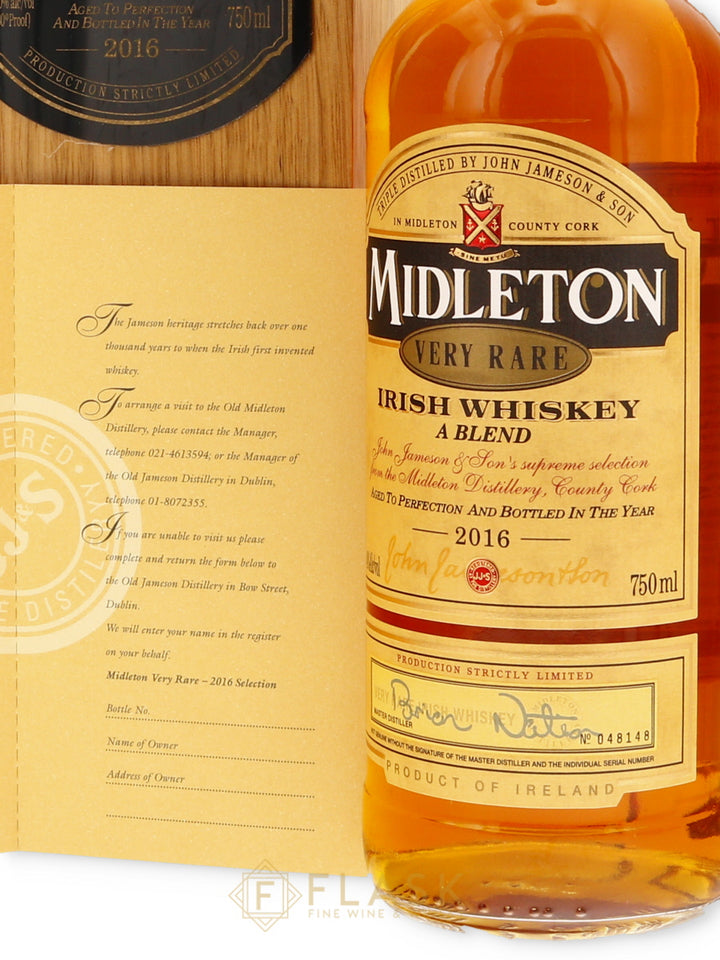 Midleton Very Rare 2016 Irish Whiskey - Flask Fine Wine & Whisky