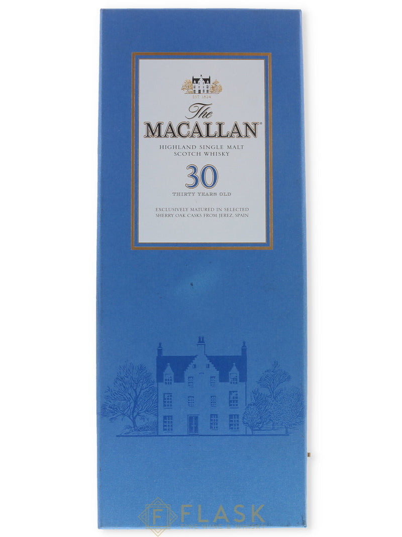 Macallan 30 Year Sherry Oak Blue Box (Mid-2000s) - Flask Fine Wine & Whisky