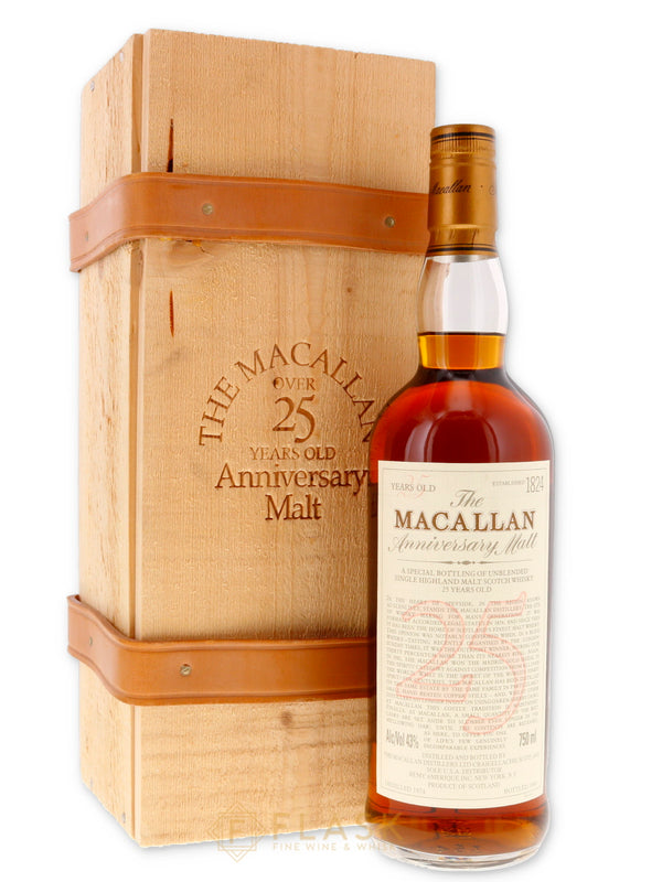 Macallan Anniversary Malt 25 Year Old 1974 750ml - Flask Fine Wine & Whisky